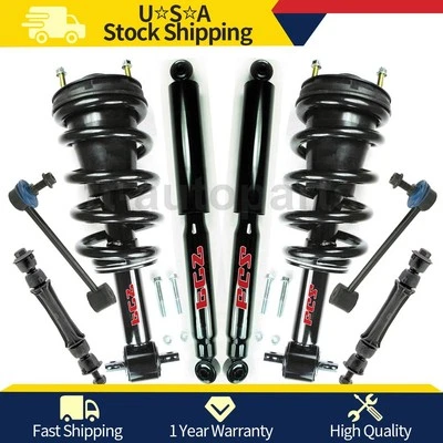 Kit de 8 amortiguadores delanteros traseros barra estabilizadora para Cadillac Escalade 2010 2009 2008 Foto 1 de 4