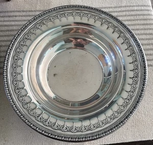 Vintage Reed & Barton Silver Plate Bowl Candy/Bon Bon Repousse #1202 10"D / 1 lb - Picture 1 of 9