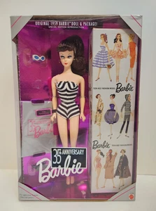 Barbie 1993 Mattel 35th Anniversary 1959 Brunette Reproduction 11782 Great Cond. - Picture 1 of 7