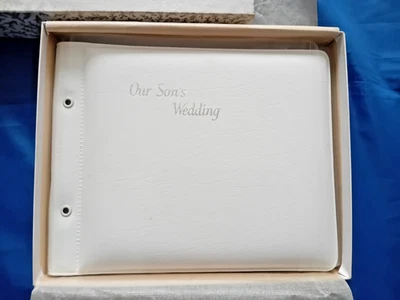 Vintage Our Son's Wedding Album Cover 9" x 7" & Original Box (New Other) - Image 1 of 4
