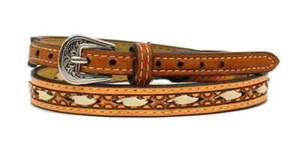 M&F Western Mens Hatband Leather Rawhide Lacing Tan 0204608 - Picture 1 of 2