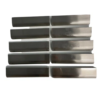 Pack de 10 asas plateadas espaciadas con tornillos de 5" (hardware incluido) algunas marcas Foto 1 de 4