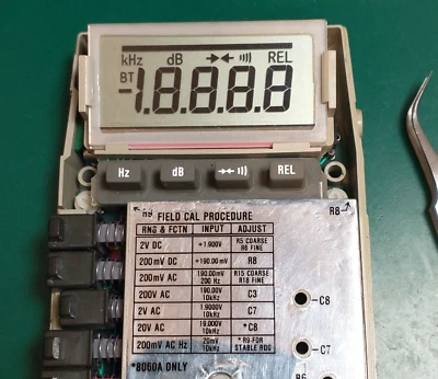 Fluke 8060A Replacement Display (custom designed, non-Fluke part) - Image 1 of 4