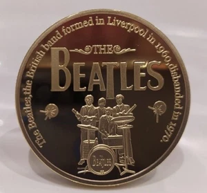 The Beatles Gold Coin John Lennon Paul Ringo George - Bild 1 von 6