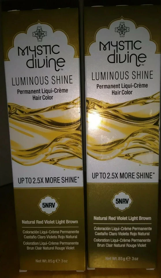 Lot Of 2 Mystic Divine Hair Color Dye Natural Red Violet Light Brown US 3oz 5NRV - Image 1 of 4