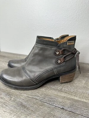 Pikolinos Women's Le Mans Brown Leather Ankle Boots Size EU 41 US 10,10.5 - Image 1 of 4