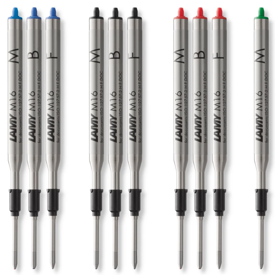 LAMY Kugelschreiber Mine M16 Großraummine M 16 schwarz blau rot grün M B F - Bild 1 von 1