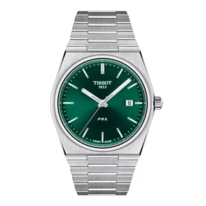 Tissot PRX Slim Green Dial Stainless Steel Mens Watch T1374101109100 - Picture 1 of 5