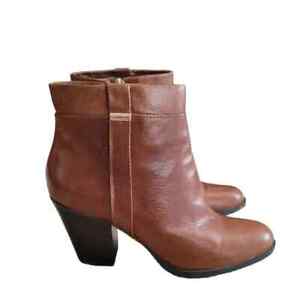 Bandolino Brown Leather Booties Size 10