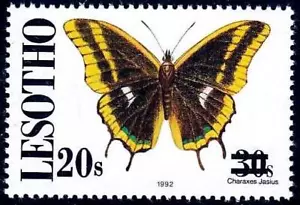LESOTHO 1989 MARIPOSAS recargo en 30s MNH INSECTOS 💲ENVÍO GRATUITO💲 - Imagen 1 de 1