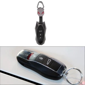 1x Black Remote Key Fob Case Shell Cover For Porsche Carrera 911 991 2012-2019 - Picture 1 of 12