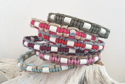 EM-Keramik Halsband mit EMIKO EM-X® Keramik und Schmuck-Beads in Wunschfarbe 🐾