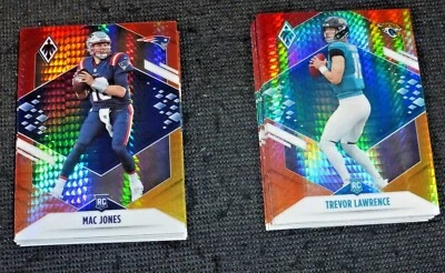 2021 Panini Phoenix Fire Burst Prizm #101-200 YOU PICK ROOKIE Trevor Lawrence RC - Image 1 of 4