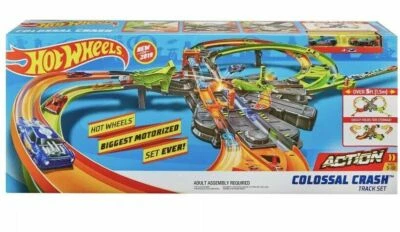 Hot Wheels Mega Colossal Crash Track Set Playset GFH87 New - Image 1 of 4