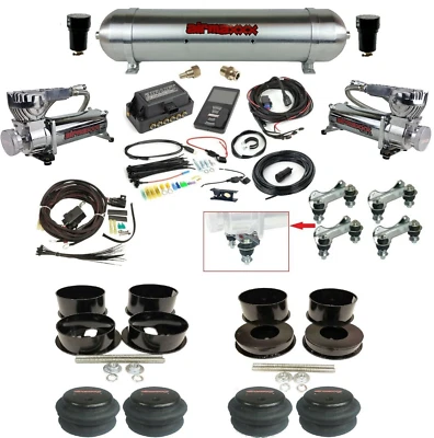 Air Lift 3P w/Chrome 580 Air Ride Kit Fits 1971–96 Impala Caprice GM B-Body Car - Image 1 of 4