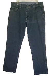 Pantalones de mezclilla Peter Millar Crown para hombre 36 x 29 entrepierna azul mezcla de algodón con dobladillo - Imagen 1 de 9