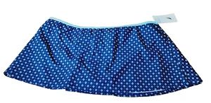 NWT Nautica Swim Skirt Bottoms Womens 14 Aqua Blue Navy Preppy Nautical - Picture 1 of 11