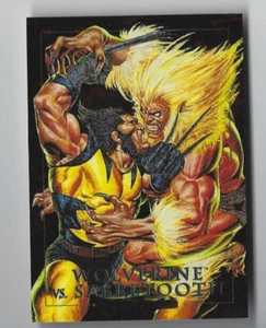 1992 Skybox Marvel Masterpieces Wolverine VS Sabretooth Battle Spectra - Picture 1 of 2