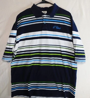 G Unit Polo - Striped Heavyweight - 2XL - Y2K style - 100% cotton - Image 1 of 4