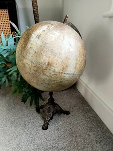 PHILIPS New Physical Terrestrial vintage Large world globe on Cast Iron Base  - Picture 1 of 9