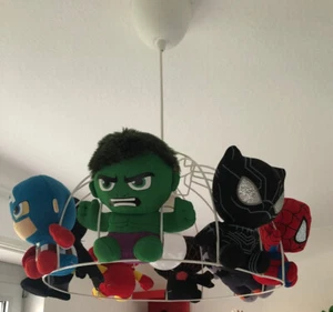 Marvel DC Lampe Deckenlampe Kinderzimmer Ty Stofftiere Spiderman Hulk Batman - Bild 1 von 21