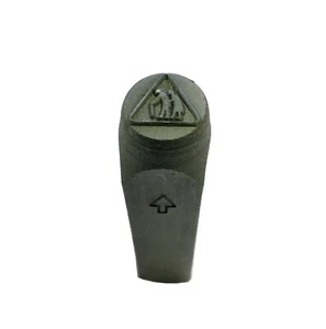 10mm Slow Elderly People Road Sign Metal Stamp Design Jewellery Metalwork M9322 - Picture 1 of 3