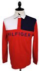 Tommy Hilfiger Męska koszulka polo Vintage Colourblock Długi rękaw Rugby Rozmiar S