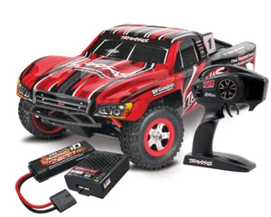 Traxxas Slash 4x4 1:16 rot mit Akku und USB-C Ladegerät TRX70054-8-RED - Bild 1 von 7