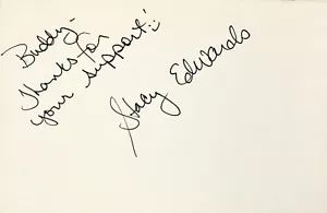 STACY EDWARDS Autograph Signed 4"x 6" INDEX CARD In the Company of Men SKEETER - Picture 1 of 6