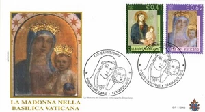 2002-Fdc.enveloppe 1°jour**/Madone del Soccorso-Basilique du vatican - Imagen 1 de 1