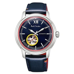 Reloj Hombre Paul Smith Automático King's Cross Cuero Azul Marino Corazón Abierto BJ7-115-70 - Imagen 1 de 6