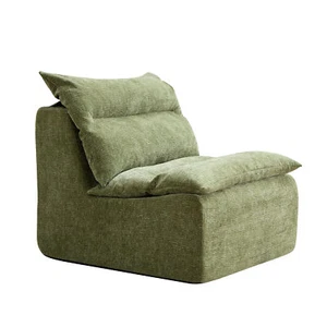 Accent Armless Chair Lazy Floor Seating, Single Sofa Lounger Leisure Accent Sing - Picture 1 of 12