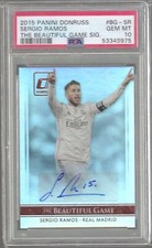 SERGIO RAMOS 2015-16 PANINI DONRUSS THE BEAUTIFUL GAME AUTO PSA 10 GEM POP 1/1