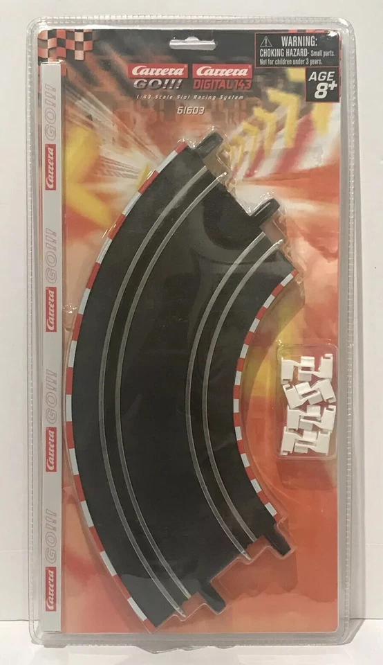 Carrera 61603 GO curva 1/90 - 2 secciones para pistas de coches slot escala 1/43 Foto 1 de 4