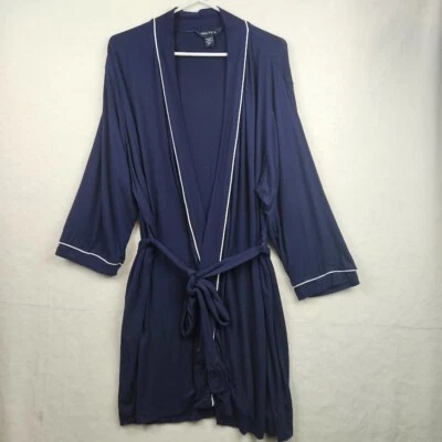 Ropa de dormir Nautica XL para mujer bata corta azul ligera Foto 1 de 4