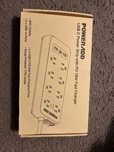 Poweradd USB C Power Strip With PD 18W Fast Charger - Picture 1 of 5