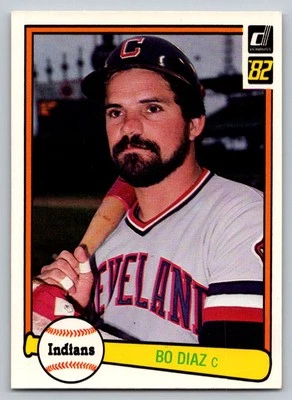1982 Donruss #263 Bo Diaz Cleveland Indians - Image 1 of 2