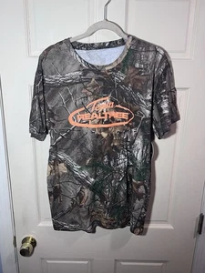 Real Tree Camo T Shirt Mens Large Team RealTree Xtra Hunting Shirt Short Sleeve - Picture 1 of 3