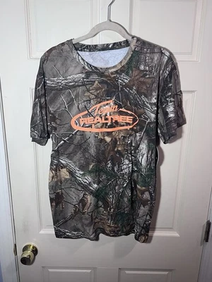 Real Tree Camo T Shirt Mens Large Team RealTree Xtra Hunting Shirt Short Sleeve - Image 1 of 3