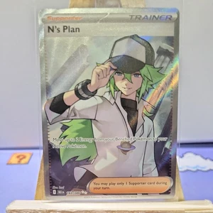 N's Plan - 163/086 Secret Rare Holo NM Pokemon SV: Black Bolt - Bild 1 von 2