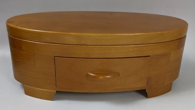 Levenger Elipse, 4 bolígrafos + 2 soportes para tinta estuche de madera ovalado, vintage para escritorio Foto 1 de 4