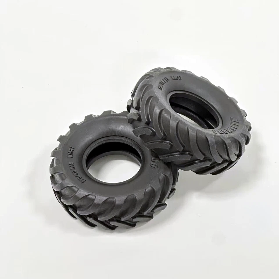 110mm Rubber Tires for Tamiya 1/14 RC Truck Scania MAN Volvo Actros DIY Parts - Photo 1/4