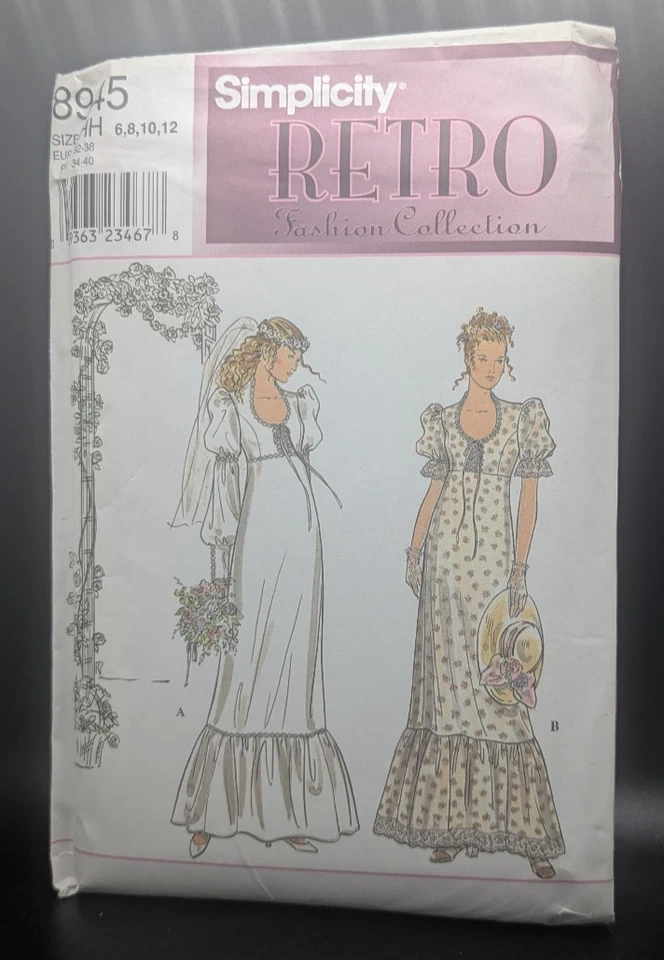 VTG Simplicity Retro Fashion Collection 8945 Size HH (6-12) Wedding/Maxi Dress - Image 1 of 1
