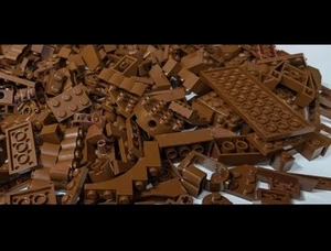 LEGO Lot of 300 Random Brown Pieces – Mixed Bricks & Parts – Used - Picture 1 of 1