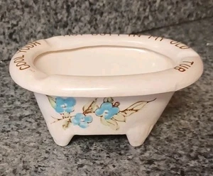 Vintage Novelty Bathtub Ashtray "Cool Your Hot Butt In My Old Tub" - Picture 1 of 10