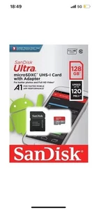 Karta pamięci i adapter SanDisk Ultra Micro SD 32GB 64GB 128GB Class 10 SDHC SDXC - Zdjęcie 1 z 8