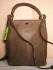 SAM EDELMAN truffle taupe brown MONICA leather braided handle handbag NWT