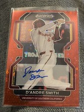 2022 Panini Prizm Draft Picks Red Donut Circles D'Andre Smith Auto /99 #PDP149 W