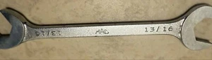 MAC TOOLS SABINA 13/16" SAE CHROME 4 WAY ANGLE HEAD OPEN END WRENCH DA26 USA - Bild 1 von 4