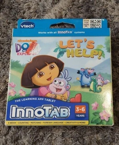 VTech Dora the Explorer InnoTab Learning App Tablet Game Let's Help! NEW in Box! - Image 1 of 1